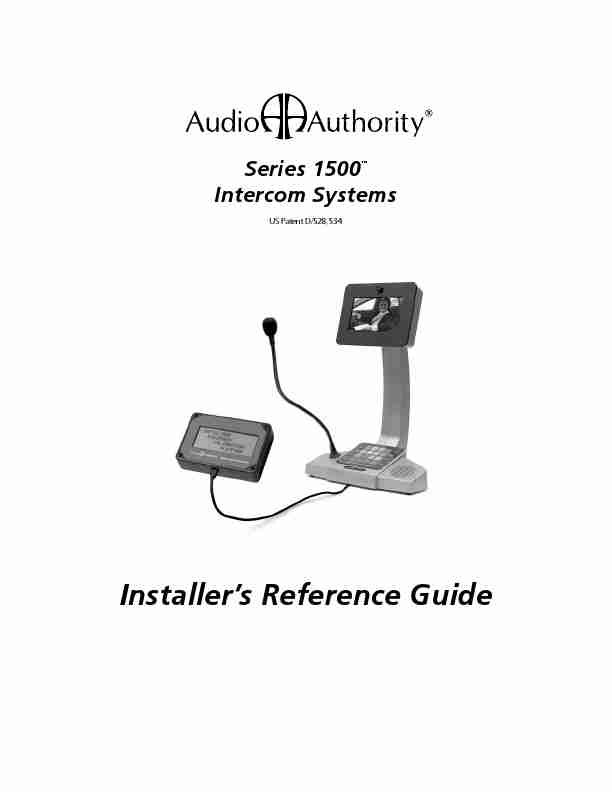 Audio Authority Intercom System Series 1500-page_pdf